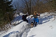 Salita pomeridiana al MONTE SUCHELLO (1541 m) ben innevato da Costa Serina 1l 10 marzo 2016  - FOTOGALLERY